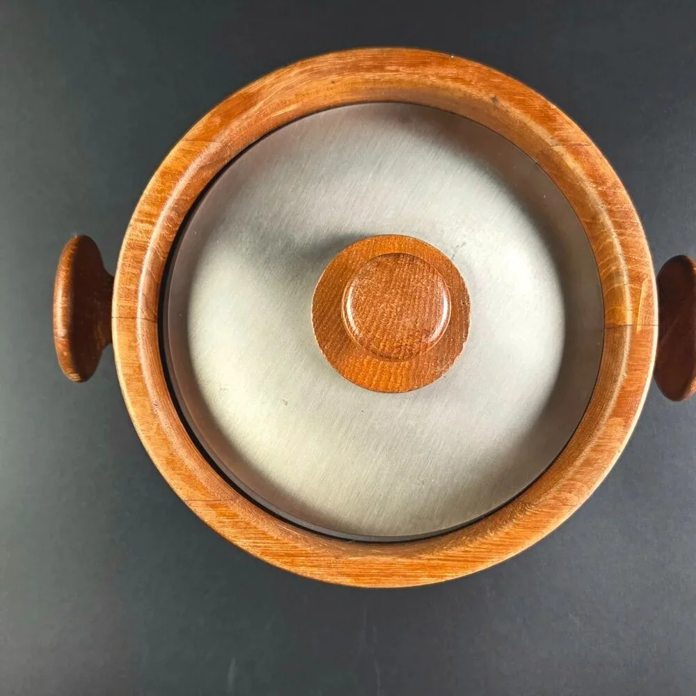 Vintage Danish Teak Ice Bucket with Lid – Sheffield, England
